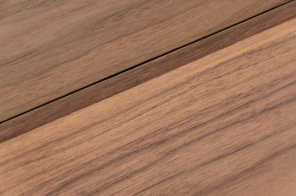 VIG Furniture Modrest Gilroy - Modern Walnut & Stainless Steel Buffet VGBBMA2002SB-BUFF