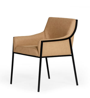 VIG Furniture Modrest Raul - Modern Suede Tan Dining Chair VGEUMC-9696CH-A-TAN