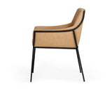 VIG Furniture Modrest Raul - Modern Suede Tan Dining Chair VGEUMC-9696CH-A-TAN