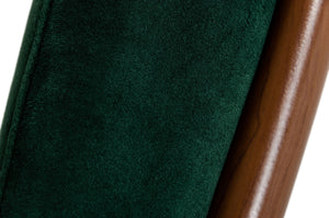 VIG Furniture Modrest Biscay - Modern Dark Green & Walnut Steel Dining Chair VGEUMC-9697CH-GRN