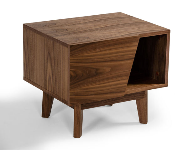 VIG Furniture Modrest Abelard - Mid-century Walnut Nightstand VGBBMB1707-NS