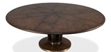 Soho Jupe Dining Table - Large - Burnt Brown