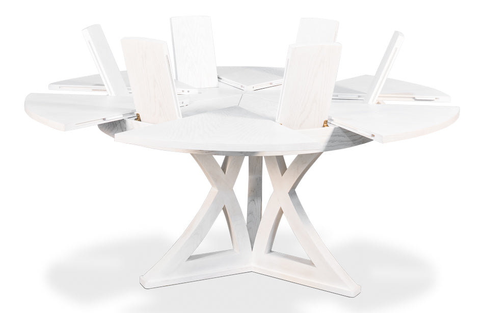 Casual Jupe Dining Table - Working White - Medium