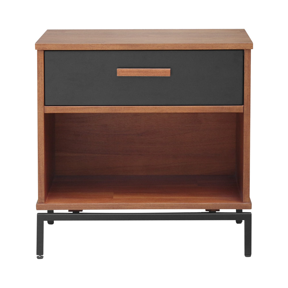 Bellevue End Table 1 Drawer Monterey Brown