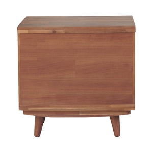 Piero Chevron Night Stand Monterey Brown