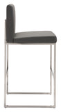 Genoa 100% Polyurethane, Stainless Steel Modern Commercial Grade Barstool