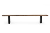 VIG Furniture Modrest Taylor - X-Large Modern Live Edge Dining Bench VGEDPRO260006-BRN-BN