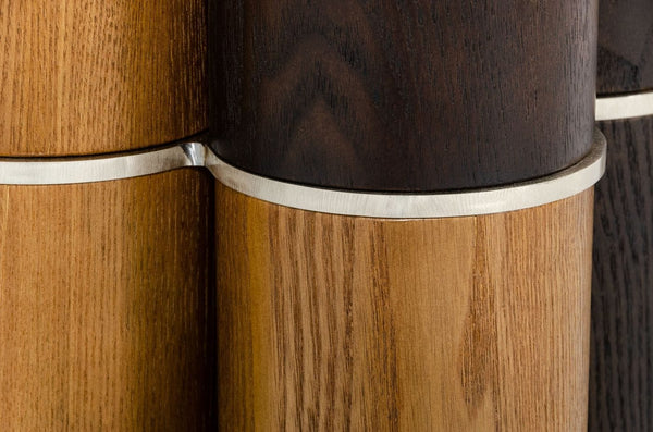 VIG Furniture Modrest Greta - Modern Glass & Walnut Dining Table VGCSRT-19070-WAL-DT