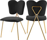 Angel Velvet Contemporary Dining Chair - Set of 2