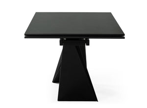 VIG Furniture Modrest Fritz - Modern Black Ceramic Dining Table VGNSGD8767-BLK-DT