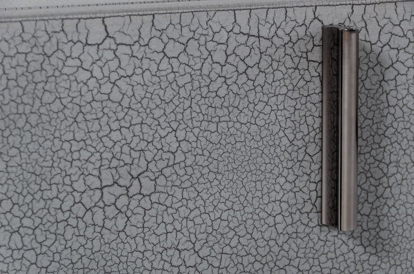 VIG Furniture Modrest Buckley - Grey & Black Stainless Steel Bedroom Set VGVC2003-SET