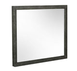 VIG Furniture Modrest Howard - Modern Shagreen Grey Leatherette Mirror VGGMMI-1528-MIR