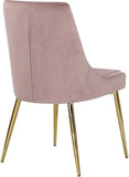 Karina Velvet / Engineered Wood / Metal / Foam Contemporary Pink Velvet Dining Chair - 19.5" W x 21.5" D x 33.5" H