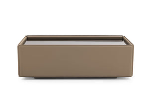 VIG Furniture Modrest Vargas - Modern Beige Leatherette Coffee Table VGWCE320A-BEI-CT