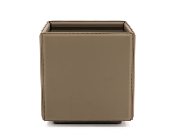 VIG Furniture Modrest Vargas - Modern Beige Leatherette End Table VGWCE320B-BEI-ET