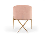 VIG Furniture Modrest Mancos - Modern Pink Velvet Accent Chair VGMFOC-296-PK-CH