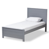 Catalina Modern Classic Mission Style Wood Twin Platform Bed