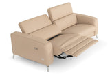 VIG Furniture Coronelli Collezioni Turin - Cappuccino Leather 2-Seater 91" Recliner Sofa  VGCCROMA-SF-CAP-TAN-S