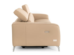 VIG Furniture Coronelli Collezioni Turin - Cappuccino Leather 2-Seater 91" Recliner Sofa  VGCCROMA-SF-CAP-TAN-S