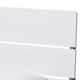 Baxton Studio Nereida Modern Classic Mission Style White and Dark Grey-Finished Wood Twin Platform Bed