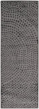 Gaspar Modern Dotted Texture Rug, Dark Silver Gray, 2ft - 10in x 8ft, Runner