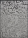 Gaspar Modern Dotted Texture Rug, Dark Silver Gray, 8ft x 11ft Area Rug