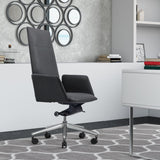 VIG Furniture Modrest Tricia - Modern Black High Back Executive Office Chair VGFUA1911-BLK-OC