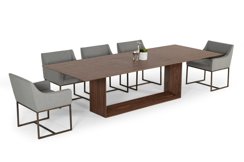 VIG Furniture Modrest Channa - Modern Walnut Dining Table VGBBMI2006T-WAL-DT