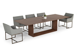 VIG Furniture Modrest Channa - Modern Walnut Dining Table VGBBMI2006T-WAL-DT