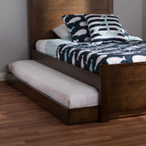 Baxton Studio Payton Modern and Contemporary Brown-Finished Twin Trundle