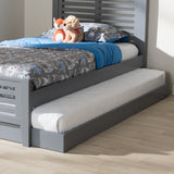 Baxton Studio Payton Modern and Contemporary Grey-Finished Twin Trundle