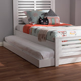 Baxton Studio Payton Modern and Contemporary White-Finished Twin Trundle