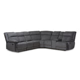 Sabella Modern Contemporary FAbric Upholstered 7-Piece Reclining Sectional