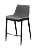 Modrest Jane - Modern Grey & Black Counter Stool (Set of 2)