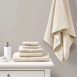 Spa Waffle Modern/Contemporary 100% Cotton 6Pcs Towel Set