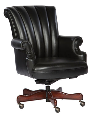Hekman Furniture 79251B Executive Leather Chair-Black 79251B