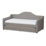 Perry Modern Contemporary Fabric Daybed with Trundle