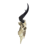 Sagebrook Home Contemporary Resin, 28" Bull Skull Wall Accent, Ivory/black Kd 16805 Multi Polyresin
