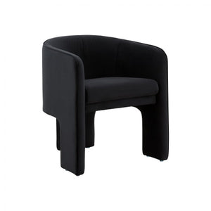 VIG Furniture Modrest Kyle Modern Black Velvet Accent Chair VGRH-AC-235-BLACK-CH VGRH-AC-235-BLACK-CH