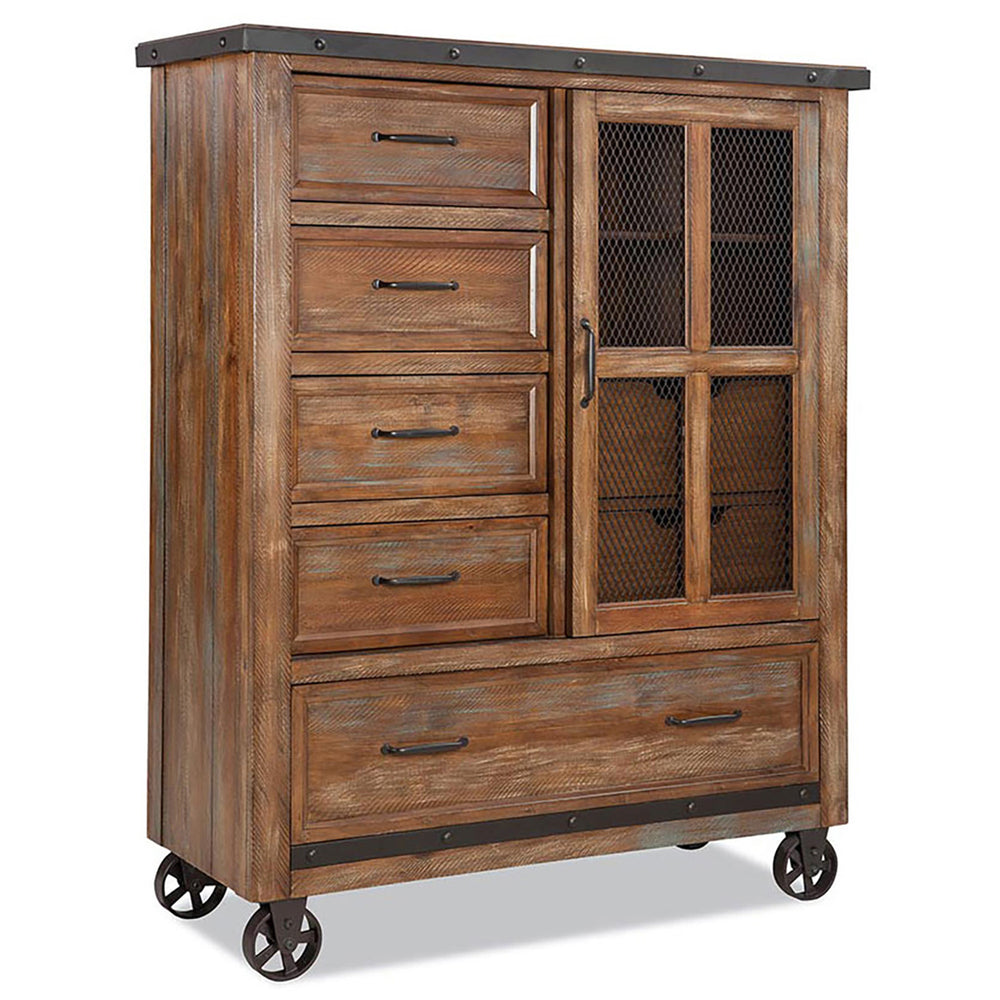 Intercon Taos Bedroom Rustic Taos Gentleman's Chest TS-BR-3505GC-CYB-C TS-BR-3505GC-CYB-C