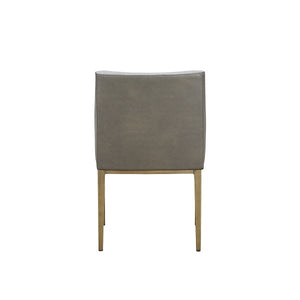 VIG Furniture Modrest Fairview - Modern Grey & Brass Dining Chair VGGA-6947CH-GRY-B-DC VGGA-6947CH-GRY-B-DC