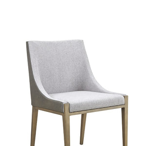 VIG Furniture Modrest Fairview - Modern Grey & Brass Dining Chair VGGA-6947CH-GRY-B-DC VGGA-6947CH-GRY-B-DC