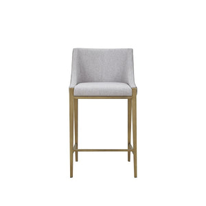 VIG Furniture Modrest Fairview - Contemporary Grey + Brass Counter Stool VGGA-6947CH-C-GRY-CS VGGA-6947CH-C-GRY-CS