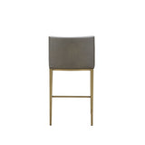 VIG Furniture Modrest Fairview - Contemporary Grey + Brass Counter Stool VGGA-6947CH-C-GRY-CS VGGA-6947CH-C-GRY-CS