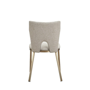 VIG Furniture Modrest Burton - Modern Beige & Brass Dining Chair Set of 2 VGGA-6527CH-BG-B-DC VGGA-6527CH-BG-B-DC