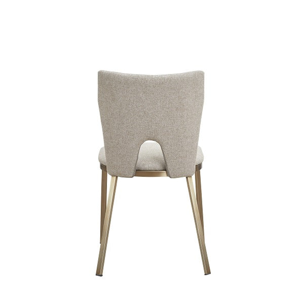 VIG Furniture Modrest Burton - Modern Beige & Brass Dining Chair Set of 2 VGGA-6527CH-BG-B-DC VGGA-6527CH-BG-B-DC