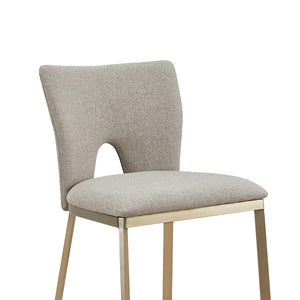 VIG Furniture Modrest Burton - Contemporary Beige + Brass Counter Stool Set of Two VGGA-1567-05-BG-CS VGGA-1567-05-BG-CS