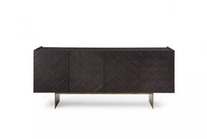 VIG Furniture Modrest Gerald- Modern Brown Ash and Antique Cooper Buffet VGVC-G2206-BRN VGVC-G2206-BRN