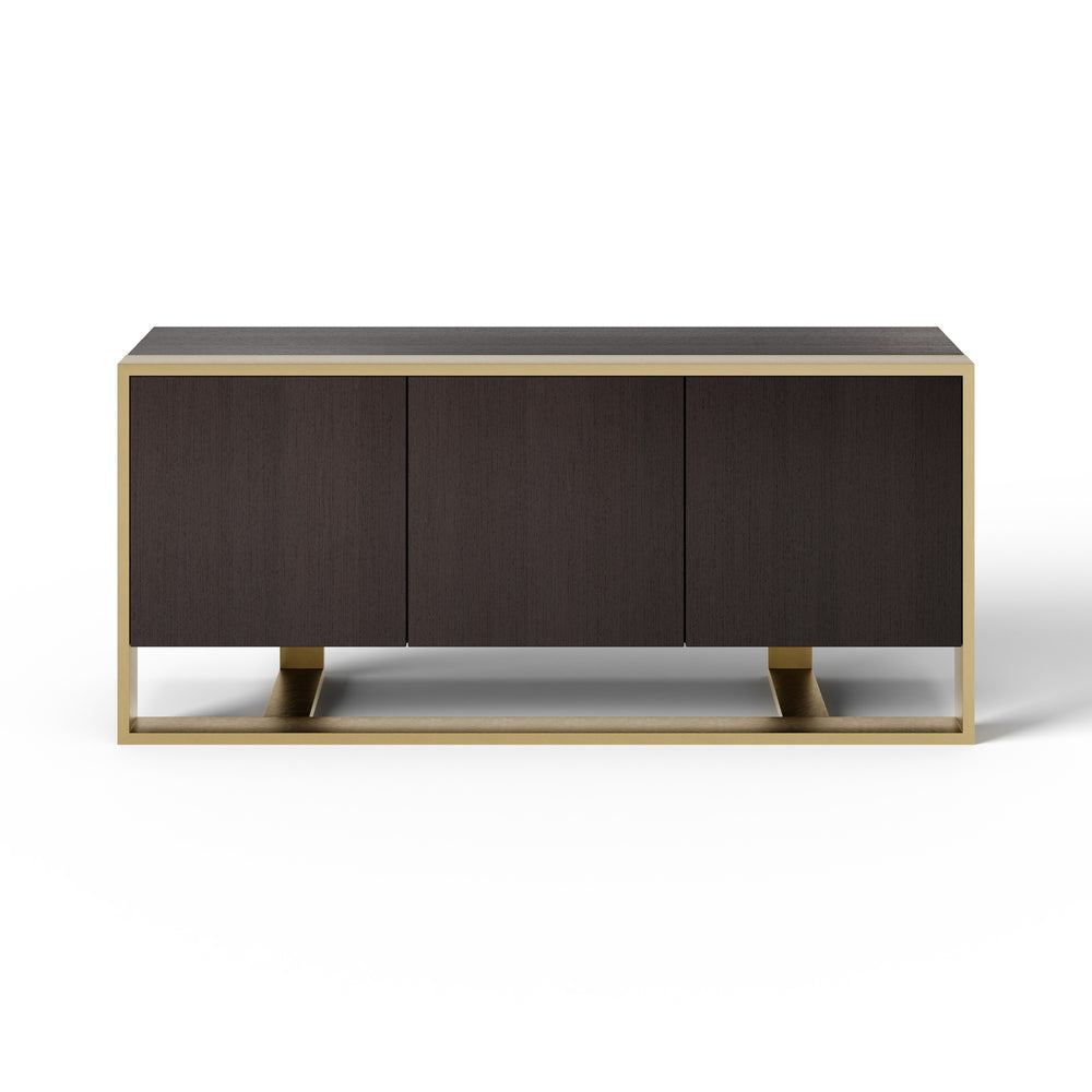 VIG Furniture Modrest - Modern Fauna Wenge and Brass Buffet VGBB-BN-2M-BWB-BUF