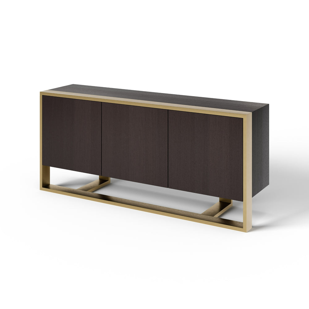 VIG Furniture Modrest - Modern Fauna Wenge and Brass Buffet VGBB-BN-2M-BWB-BUF